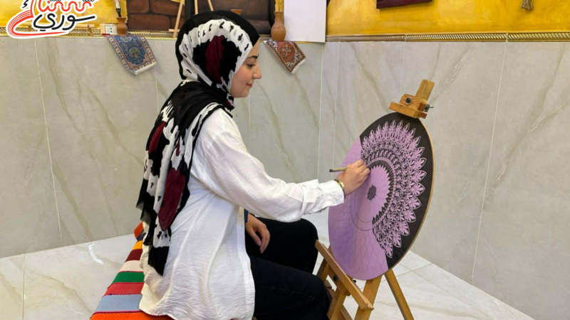 طبيبة في القامشلي تستخدم فن الماندالا كوسيلة لمواجهة الضغط والتوتر