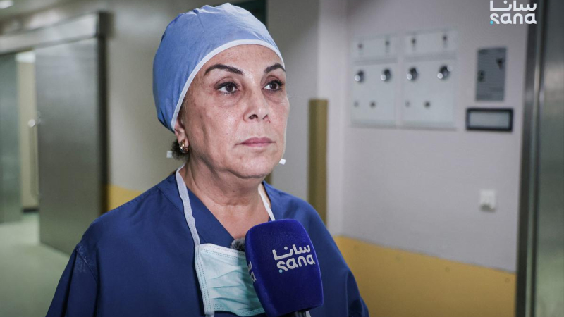 الدكتورة لينا مراد اخصائية تداخلية وعائية لمرضى لأول مرة في سوريا.. طُعم وعائي بقري لإصلاح وصلات الغسيل الكلوي