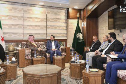 وزير الزراعة يبحث مع السفير السعودي دعم الاستثمارات والمشاريع الزراعية ‏المشتركة ‏
