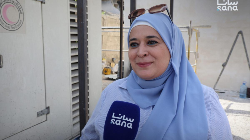 المهندس سناء مبدى مياه دمشق تعيد تأهيل مركزي ضخ العقدتين الرابعة والخامسة لتعزيز التزويد المائي