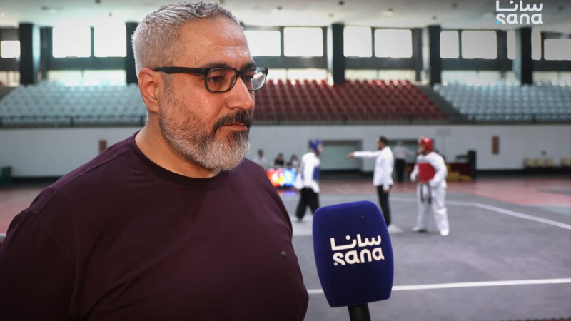 شريف ديركي انطلاق بطولة الجمهورية للتايكوندو للشابات والسيدات في مدينة الجلاء الرياضية بدمشق