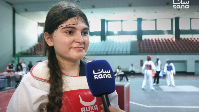 لين ابوقاسم انطلاق بطولة الجمهورية للتايكوندو للشابات والسيدات في مدينة الجلاء الرياضية بدمشق
