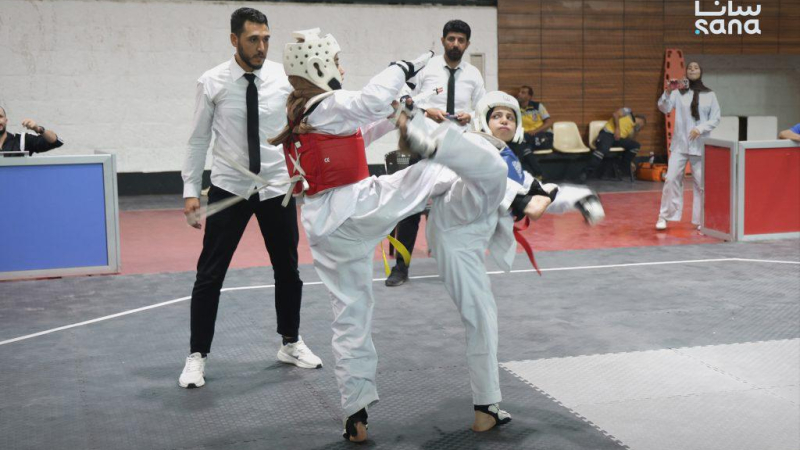 447A2264 انطلاق بطولة الجمهورية للتايكوندو للشابات والسيدات في مدينة الجلاء الرياضية بدمشق