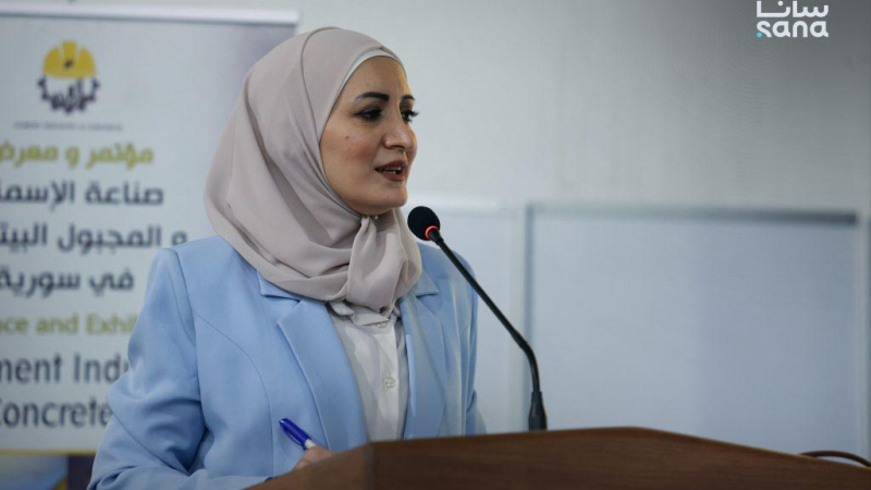 3X4A4240 انطلاق معرض "صناعة الإسمنت والمجبول البيتوني في سوريا 2026"
