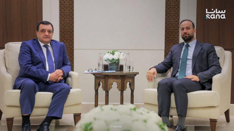 photo 1 2026 10 15 19 32 33 مستشار الشؤون الأوروبية ‏يبحث مع سفير أرمينيا تطوير التعاون الاقتصادي والثقافي