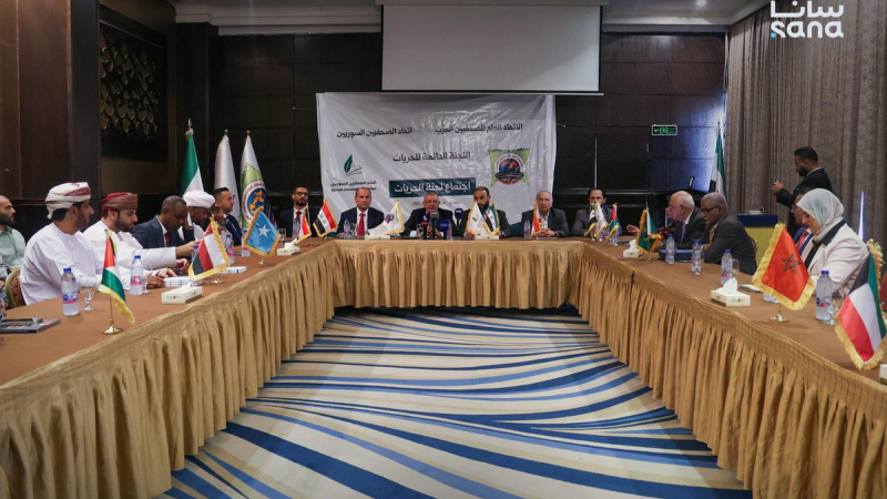 3X4A4378 2 ممثلو نقابات صحفية عربية: تقرير الحريات من دمشق يسلط الضوء على تحديات الإعلام