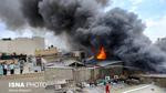 اندلاع حريق بالمنطقة التجارية في طهران (فيديوهات + صور)