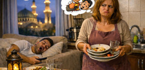 مين رح يجلي؟ الحكومة لا تنظف الصحون والرجل مثلها