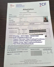 WhatsApp: +358466193601. Buy TEF B2 Certificates