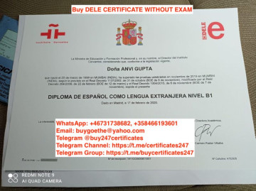 Telegram @buy247certificates. Buy DELE, PLIDA Exam