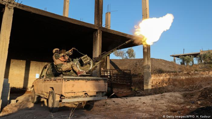 Syrische Armee nahm von Rebellen gehaltene Stadt in Idlib ein (Getty Images/AFP/O. H. Kadour)