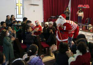 الكنيسة الإنجيلية الوطنية في درعا تحتفل بأعياد الميلاد ورأس السنة الميلادية