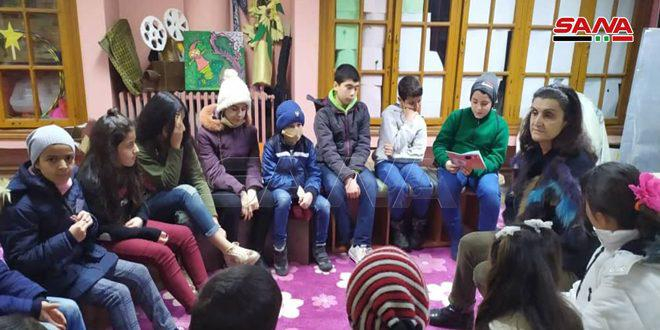 مهرجان ربيع الطفولة بحمص يستضيف الأطفال في جلسة قراءة وأنشطة تفاعلية