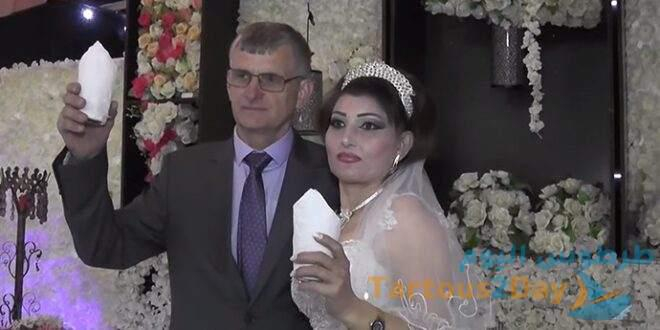 قصة حب و زواج الشاب الروسي من الفتاة السورية في جبلة