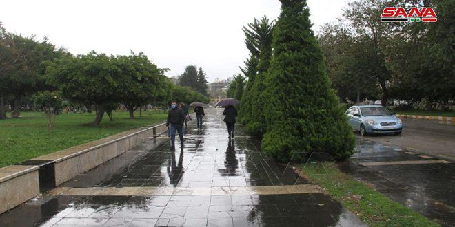 أمطار متفاوتة الغزارة أعلاها 30 مم في ريف دمشق