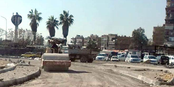 محافظة دمشق تنفذ أعمال تأهيل وصيانة لعدد من المرافق العامة بالمدينة