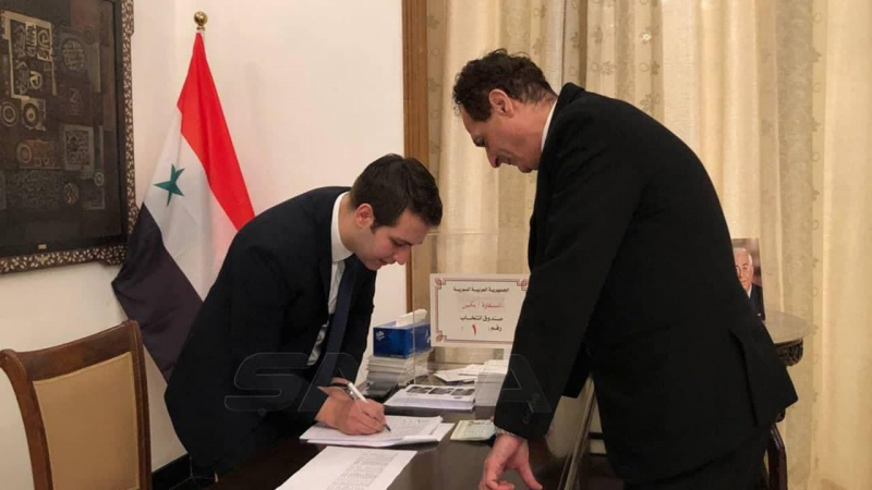 بالصورة ..عمليات الاقتراع في انتخابات رئاسة الجمهورية العربية السورية للسوريين المقيمين في الخارج