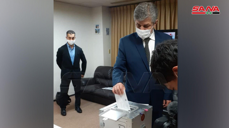 بالصورة ..عمليات الاقتراع في انتخابات رئاسة الجمهورية العربية السورية للسوريين المقيمين في الخارج