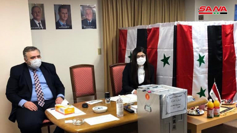 بالصورة ..عمليات الاقتراع في انتخابات رئاسة الجمهورية العربية السورية للسوريين المقيمين في الخارج