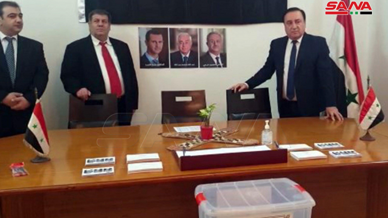 بالصورة ..عمليات الاقتراع في انتخابات رئاسة الجمهورية العربية السورية للسوريين المقيمين في الخارج