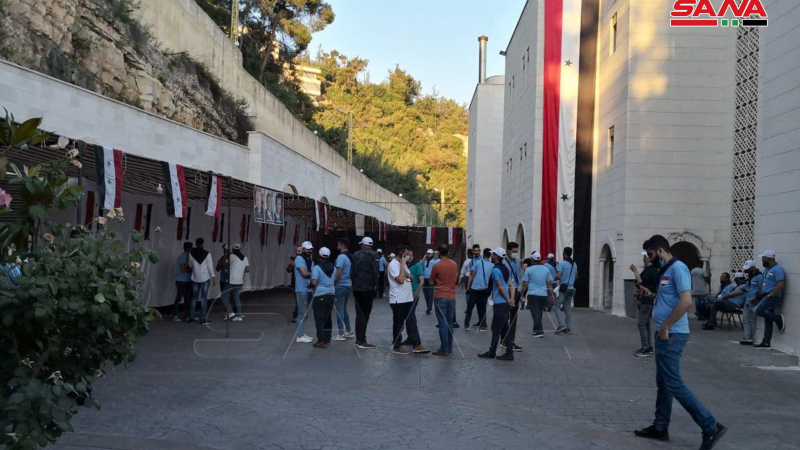 بالصورة ..عمليات الاقتراع في انتخابات رئاسة الجمهورية العربية السورية للسوريين المقيمين في الخارج