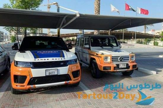 السيارات الفارهة رينج روفر و بنتلي تدخل الخدمة في معهد الامارات للسياقة ( صور )
