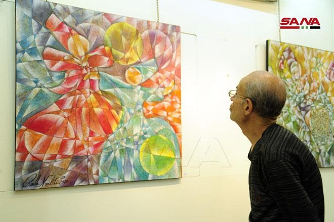 فضاءات.. معرض للتشكيلية رولا نويلاتي في ثقافي أبو رمانة