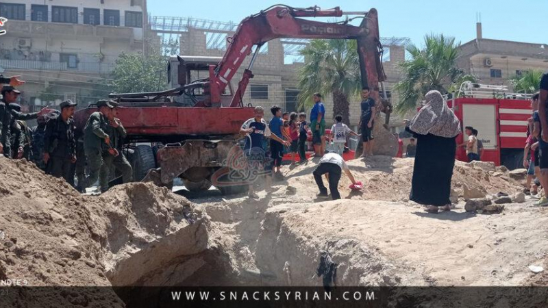 وفاة عامل وإصابة أخر خلال عملية إصلاح خط مياه بدير الزور