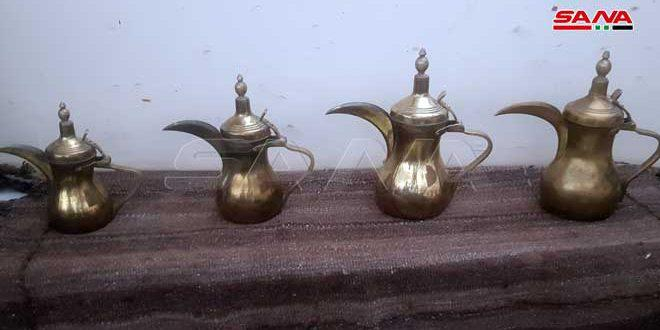 (دلة ونجر) معرض تراثي يقدم أدوات منزلية كانت تستخدم في الحسكة