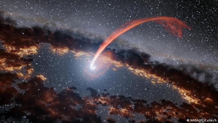 Illustration | Supermassereiches Schwarzes Loch verschlingt Stern