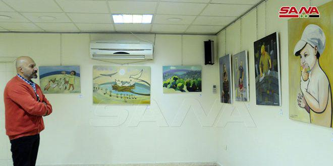 التجربة الدائرية بنسختها الثامنة للفنان فداء منصور في صالة لؤي كيالي