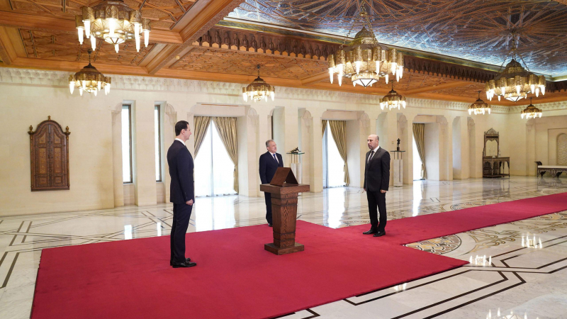 أمام الرئيس الأسد.. هلال وسلهب ومخلوف وخريطة يؤدون اليمين القانونية محافظين للاذقية وإدلب والسويداء ودرعا