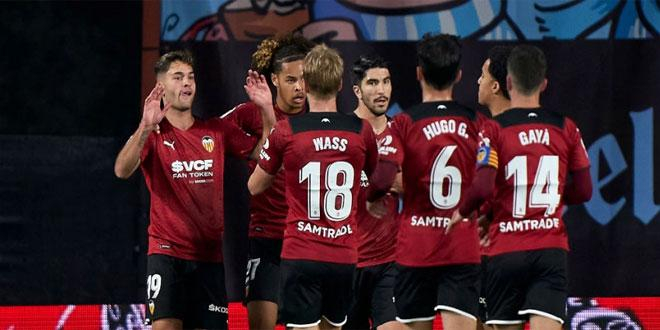 فالنسيا يفوز على سيلتا فيغو في الدوري الإسباني لكرة القدم