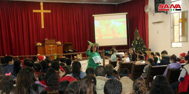 بمناسبة أعياد الميلاد.. فعاليات متنوعة بمدينة درعا في الكنيسة الإنجيلية