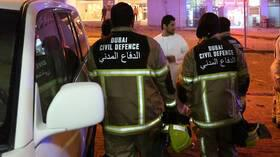 الدفاع المدني الإماراتي يعلن السيطرة على حريق بمنطقة جبل علي الصناعية