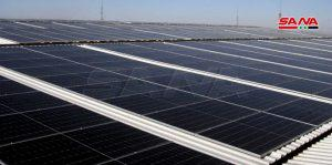 في أول شهر على انطلاقتها.. محطة الطاقة الشمسية في حسياء تنتج 120 ميغاواط من الكهرباء