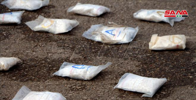 سوريا.. إحباط تهريب كمية ضخمة من المخدرات إلى الأردن  (صور)