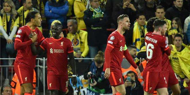 ليفربول يهزم فياريال بذهاب نصف نهائي دوري الأبطال