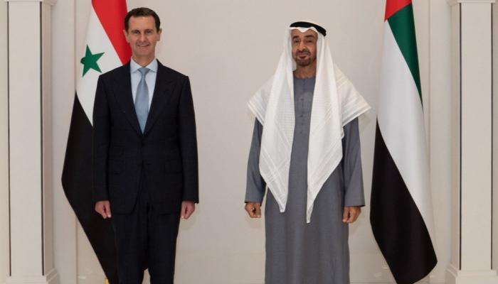 الرئيس الأسد يبارك لمحمد بن زايد رئاسة الإمارات