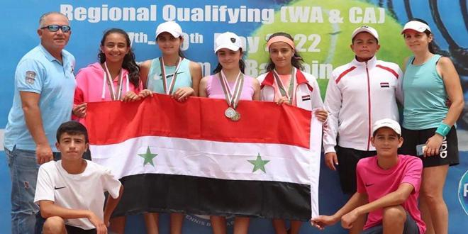 منتخب سورية لكرة المضرب أولاً في الترتيب العام في بطولة غرب آسيا