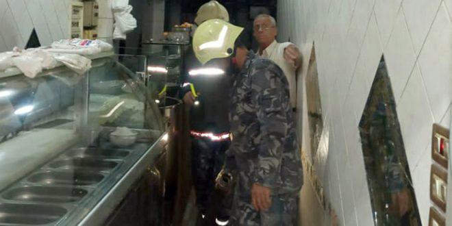 إصابة 3 أشخاص جراء حريق في أحد المطاعم الشعبية بدمشق