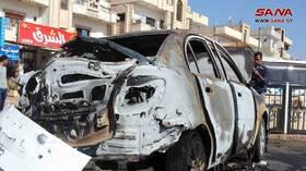 سوريا.. انفجار عبوة ناسفة بسيارة مدنية عند مدخل درعا الشمالي الشرقي
