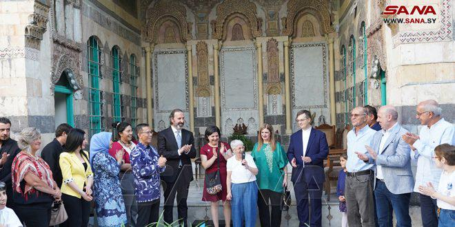 انتهاء أعمال ترميم وصيانة مقر جمعية بيت السفينة في دمشق القديمة – فيديو