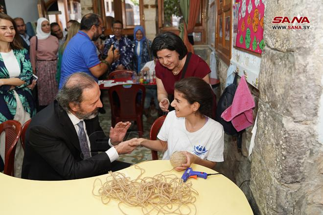 انتهاء أعمال ترميم وصيانة مقر جمعية بيت السفينة في دمشق القديمة – فيديو