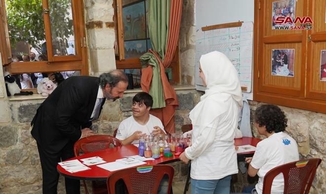 انتهاء أعمال ترميم وصيانة مقر جمعية بيت السفينة في دمشق القديمة – فيديو