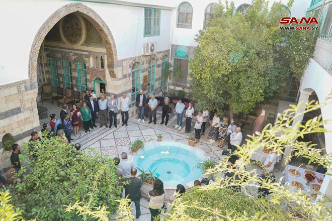 انتهاء أعمال ترميم وصيانة مقر جمعية بيت السفينة في دمشق القديمة – فيديو