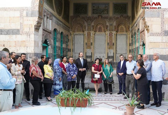 انتهاء أعمال ترميم وصيانة مقر جمعية بيت السفينة في دمشق القديمة – فيديو