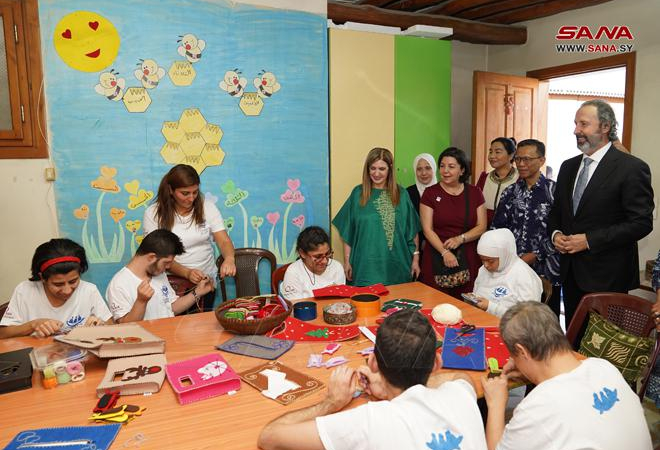 انتهاء أعمال ترميم وصيانة مقر جمعية بيت السفينة في دمشق القديمة – فيديو