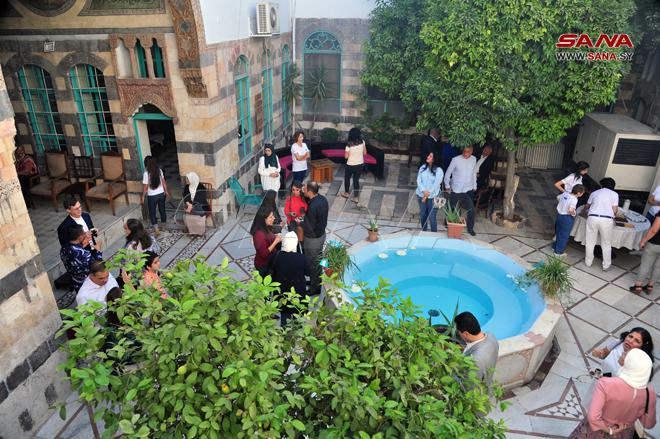 انتهاء أعمال ترميم وصيانة مقر جمعية بيت السفينة في دمشق القديمة – فيديو