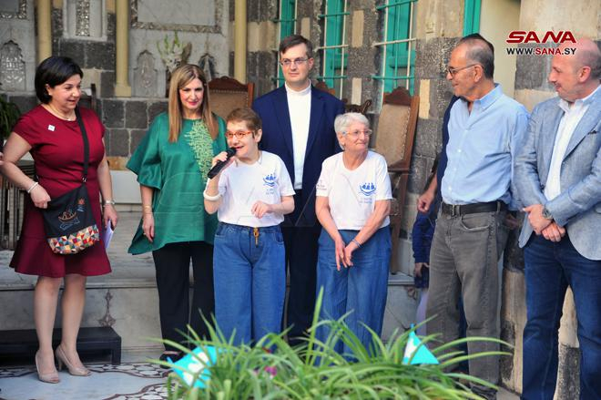 انتهاء أعمال ترميم وصيانة مقر جمعية بيت السفينة في دمشق القديمة – فيديو